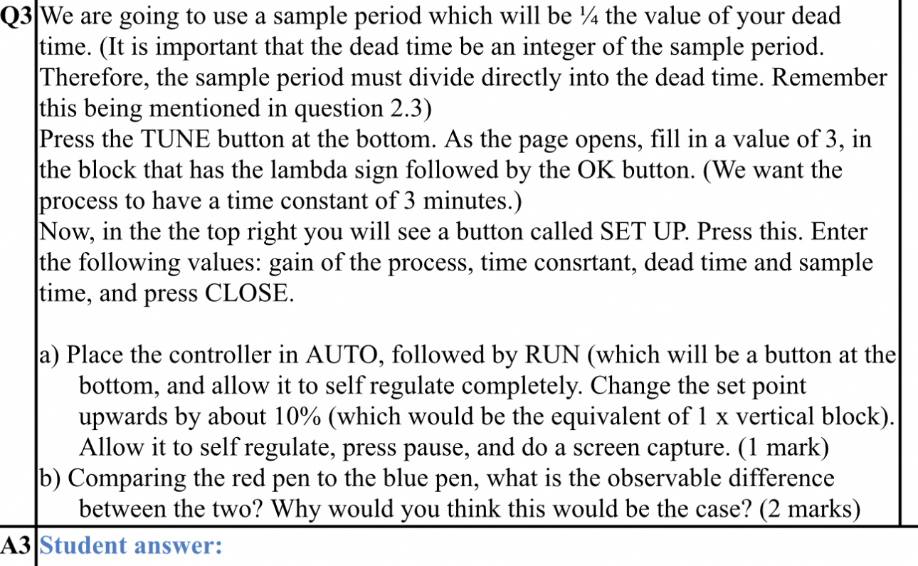 Q3 ﻿We are going to use a sample period which will be | Chegg.com