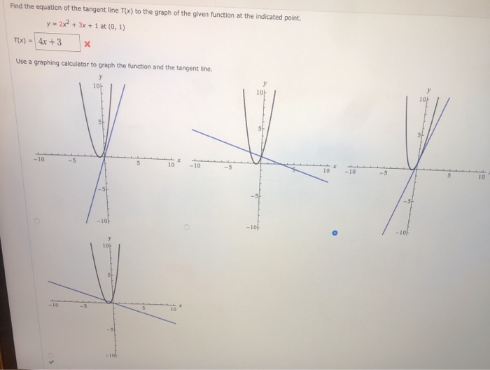 Solved Find The Equation Of The Tangent Line T X To The Chegg Com