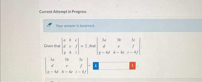 Solved Given That ∣∣adgbehcfi∣∣2 Find 3417