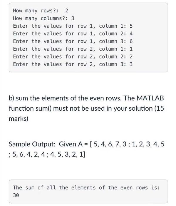 Solved How many rows 2 How many columns 3 Enter the Chegg