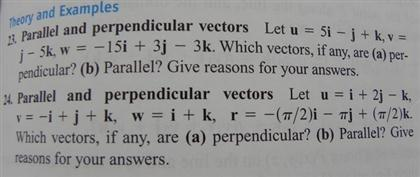 Solved Parallel And Perpendicular Vectors Let U 5i J Chegg Com