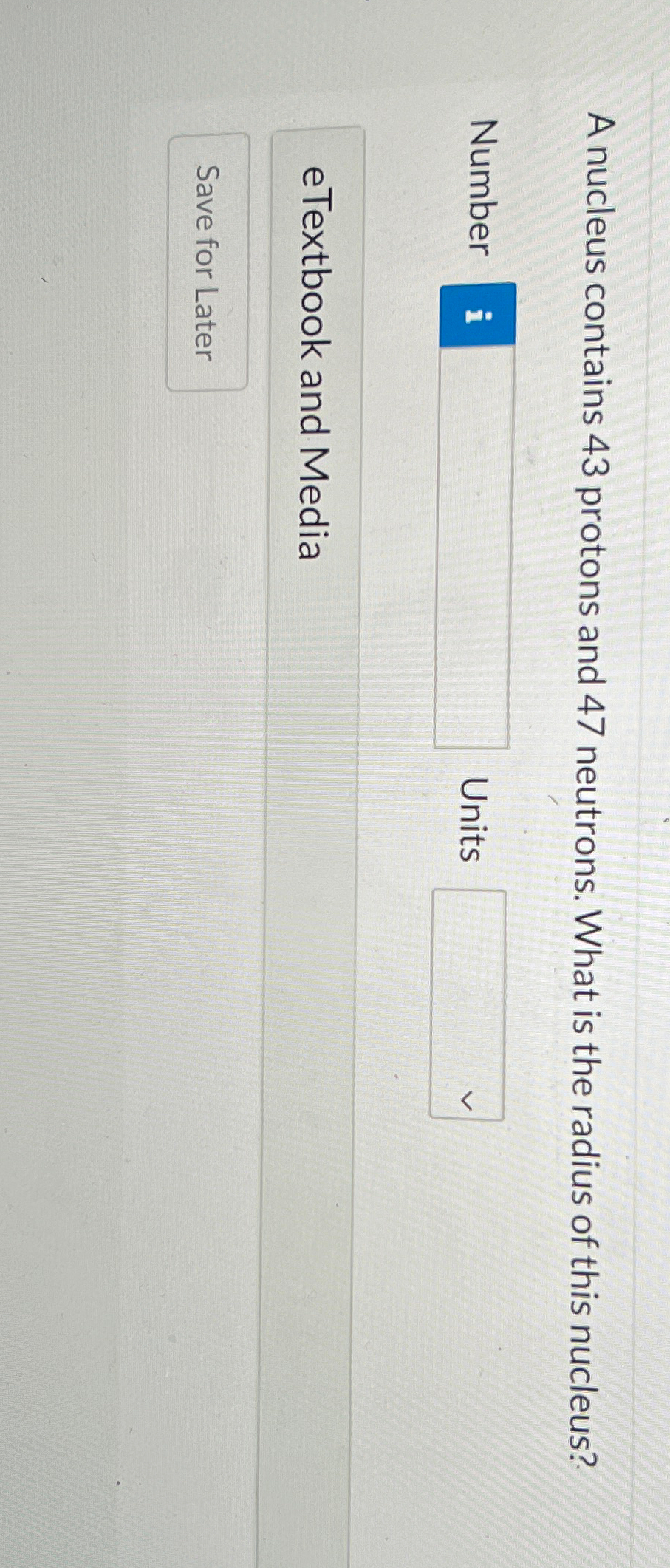 Solved A nucleus contains 43 ﻿protons and 47 ﻿neutrons. What | Chegg.com