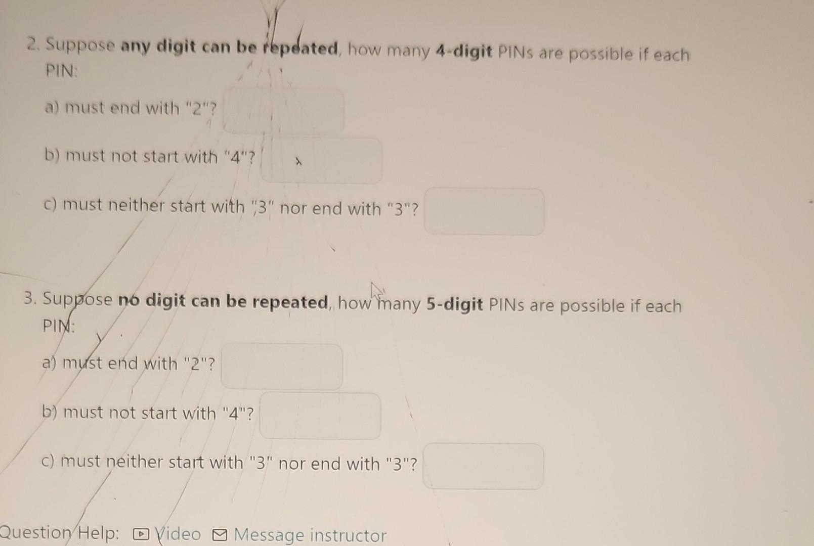 Solved A four or five-digit PIN is to be selected from the | Chegg.com
