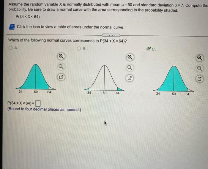 Solved Assume the random variable X is normally distributed | Chegg.com