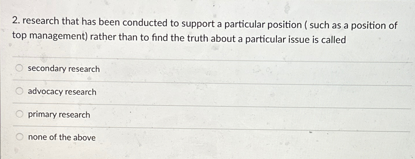 Solved research that has been conducted to support a | Chegg.com