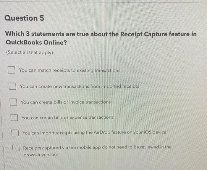 Solved Question 5 Which 3 statements are true about the | Chegg.com