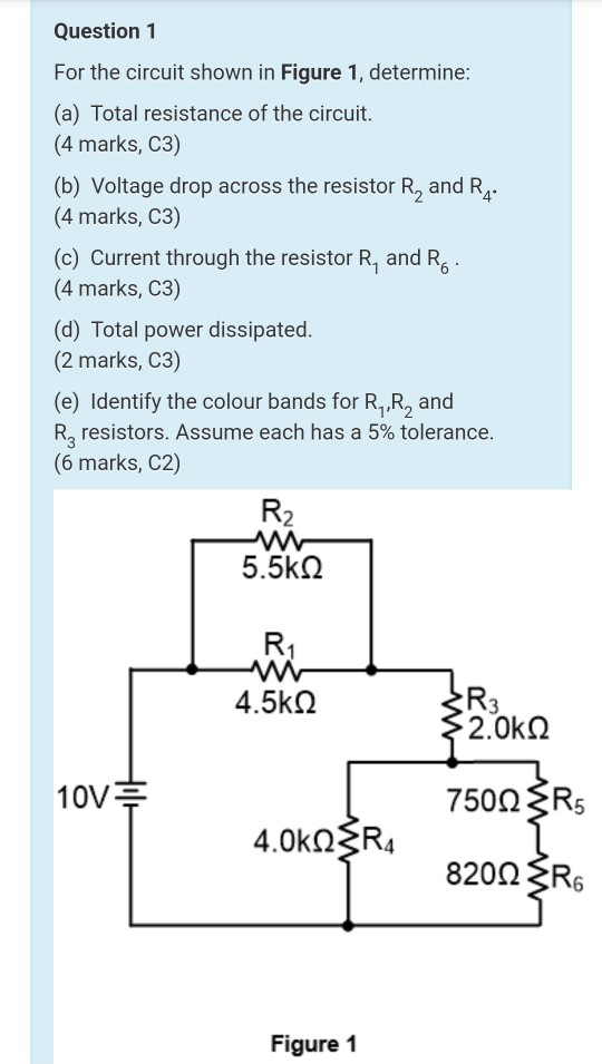 Solved Question 1 For the circuit shown in Figure 1, | Chegg.com