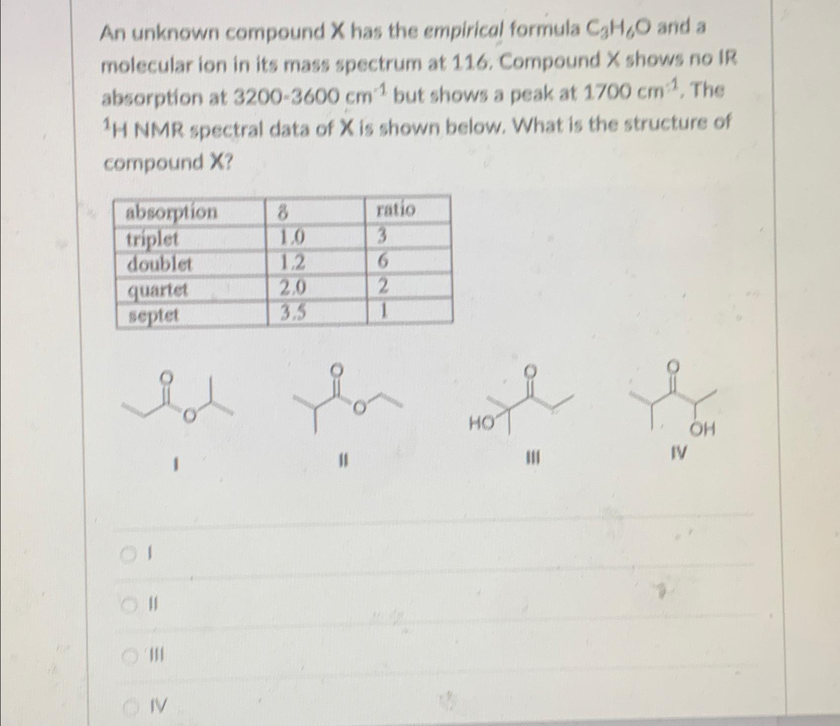 Solved An unknown compound x has the empirical formula | Chegg.com