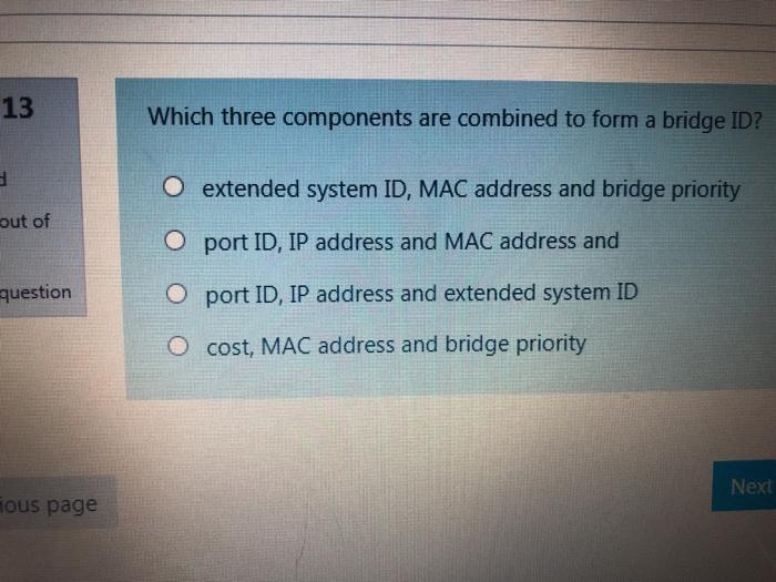 Solved 11 Which command used to force a switch be the root