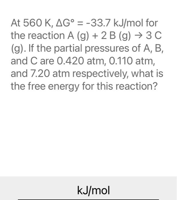 Solved Determine Agº For A Reaction When Ag 180 8 Kj M Chegg Com