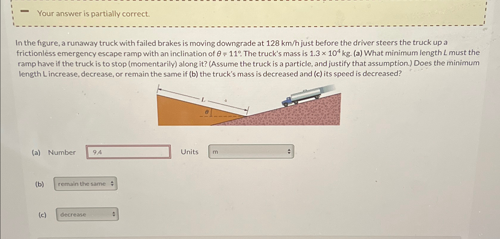 Solved Your Answer Is Partially Correct.In The Figure, A | Chegg.com