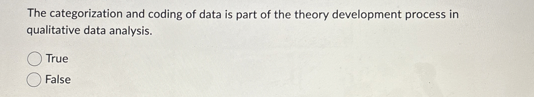 Solved The categorization and coding of data is part of the | Chegg.com