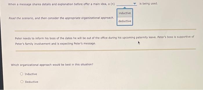 Read the scenario, and then answer the corresponding | Chegg.com