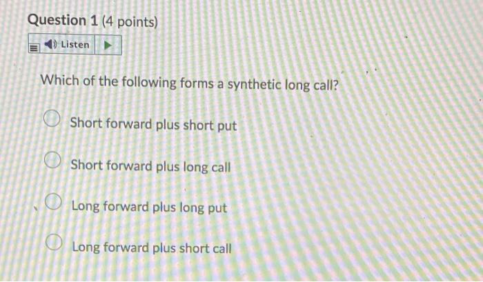 Solved Question 1 (4 points) Listen Which of the following | Chegg.com