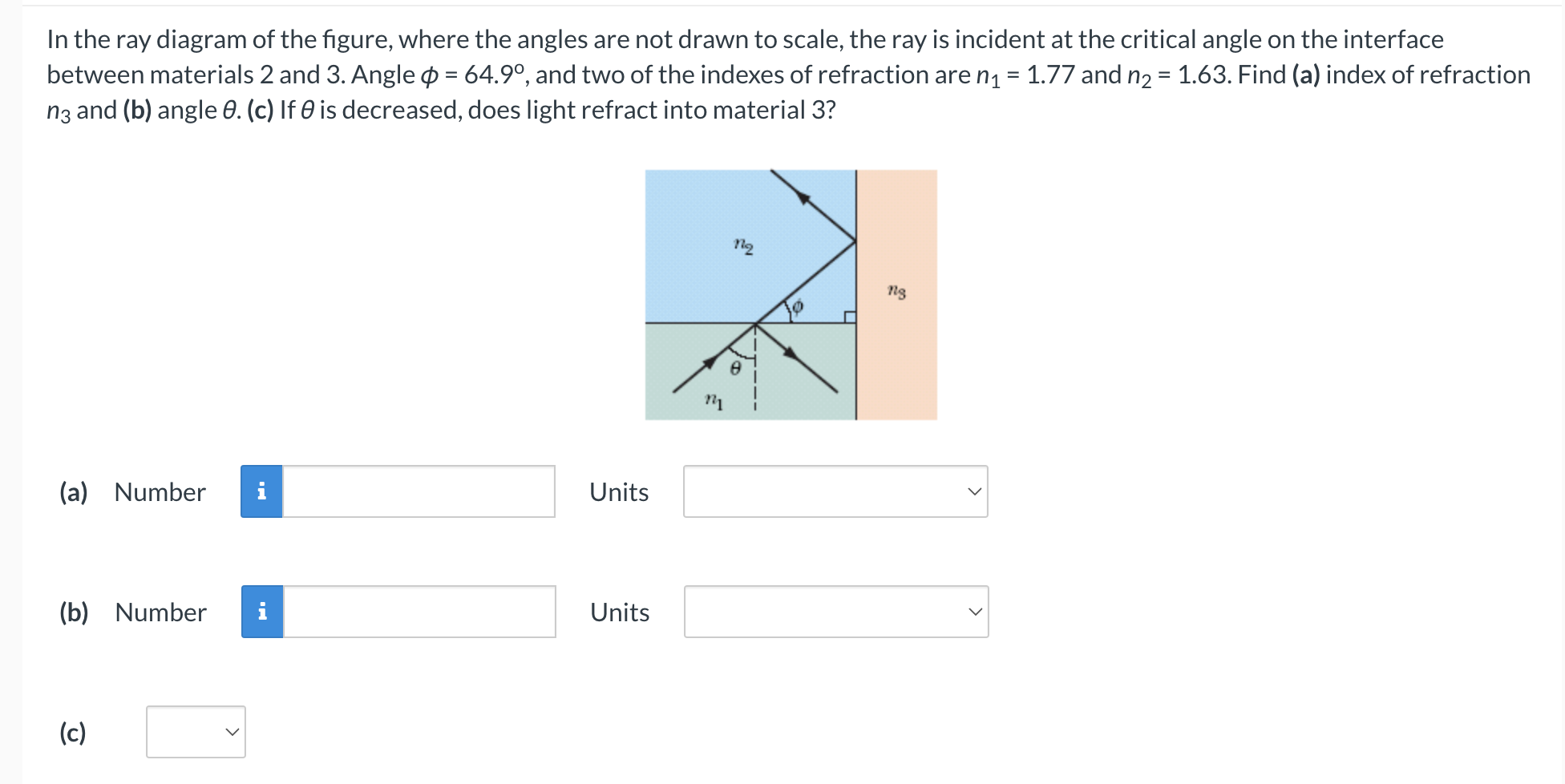 Ray Angle Examples Solved In the ray diagram of the figure, where the angles | Chegg.com