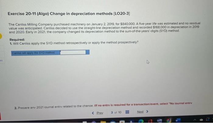 Solved The Canliss Milling Company purchased machinery on | Chegg.com