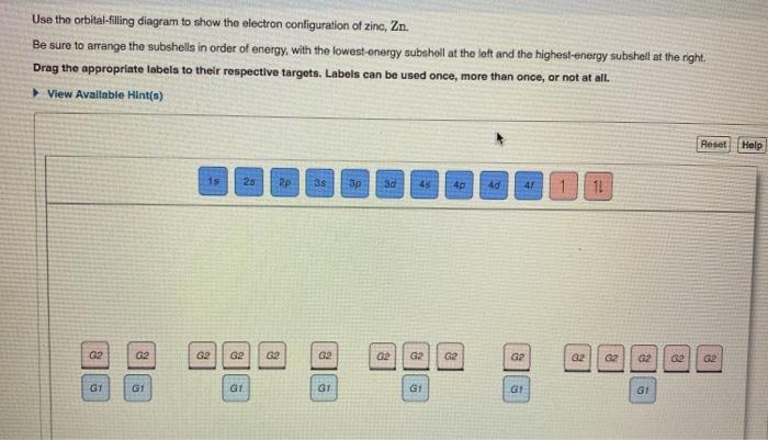 zinc electron configuration