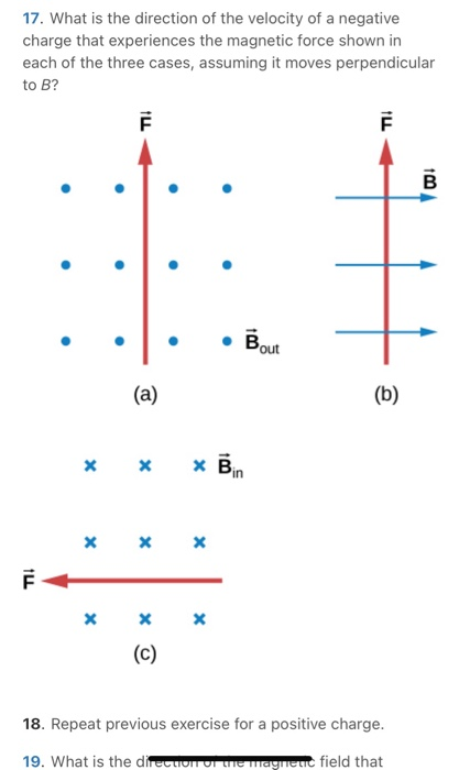 Negative Direction Physics Solved 17. What is the direction of the velocity of a | Chegg.com