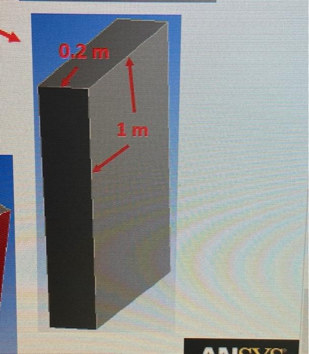 Solved - The model is a simple cubic block that can be seen | Chegg.com
