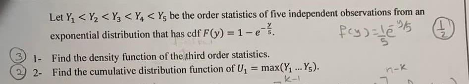 Solved Let Y1 | Chegg.com