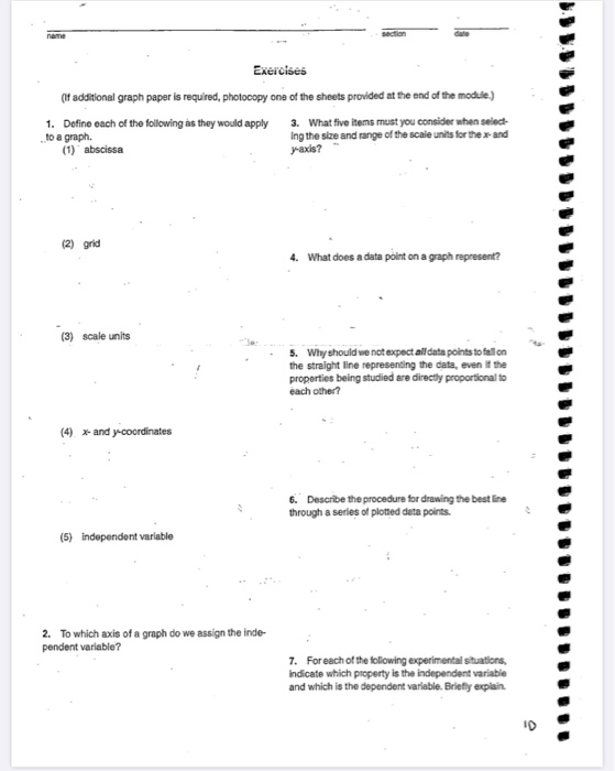 Solved Exercises if additional graph paper is required, | Chegg.com