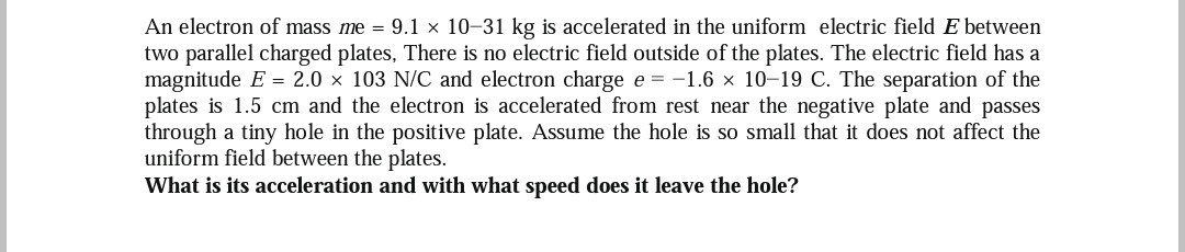 Solved An electron of mass me-9.1 10-31 kg is accelerated in | Chegg.com