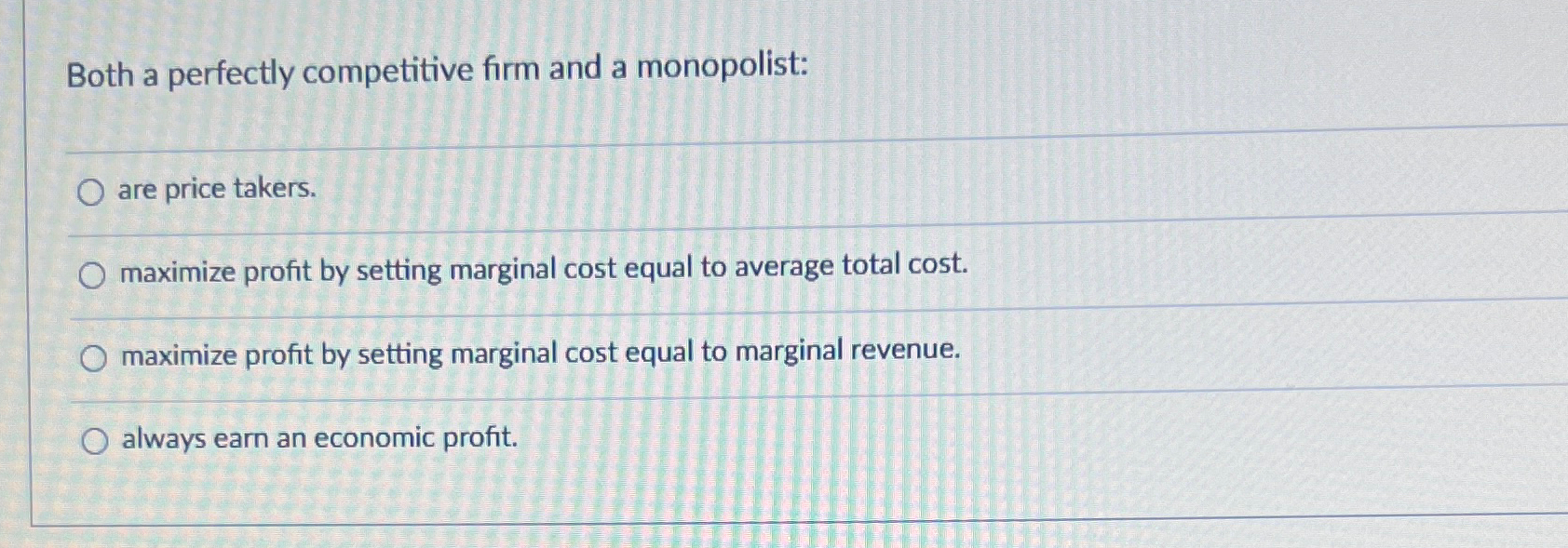 Solved Both a perfectly competitive firm and a | Chegg.com