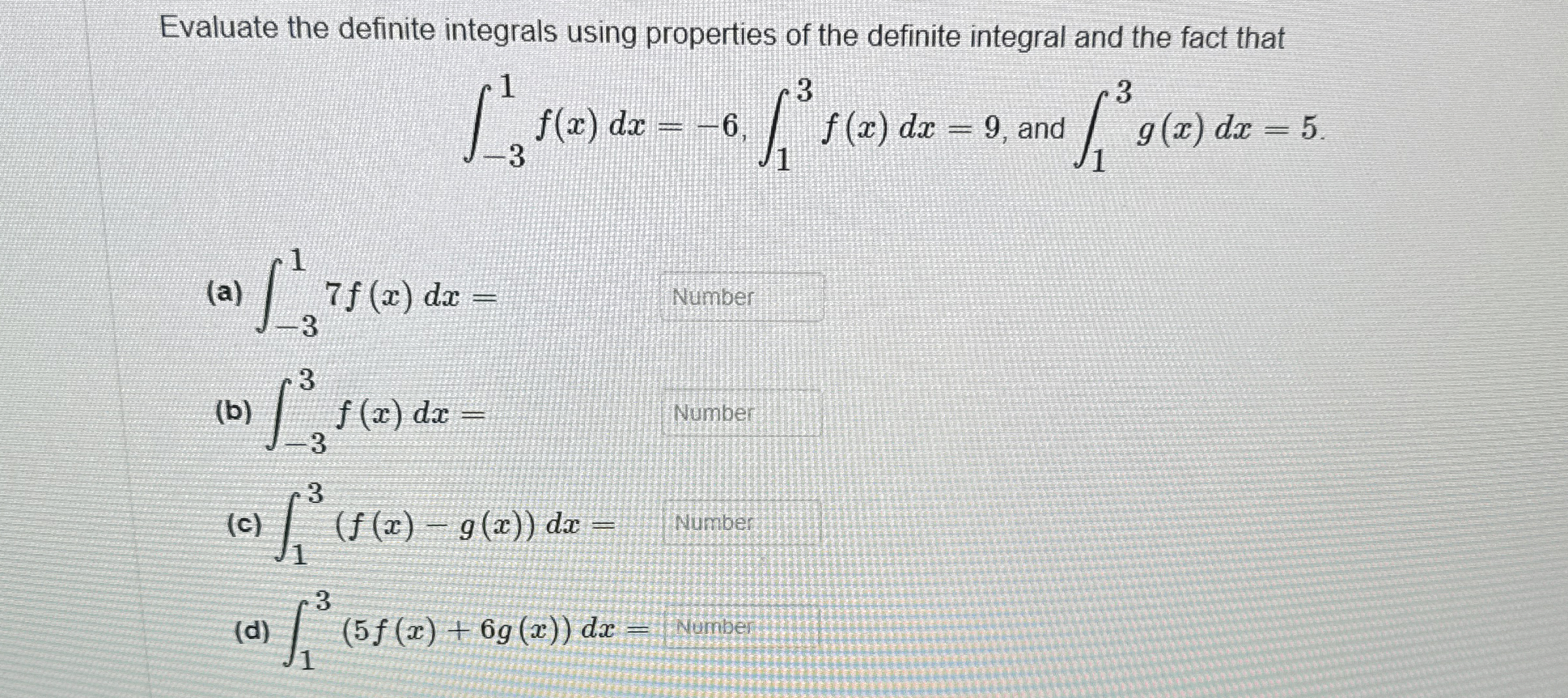 Solved Evaluate the definite integrals using properties of | Chegg.com