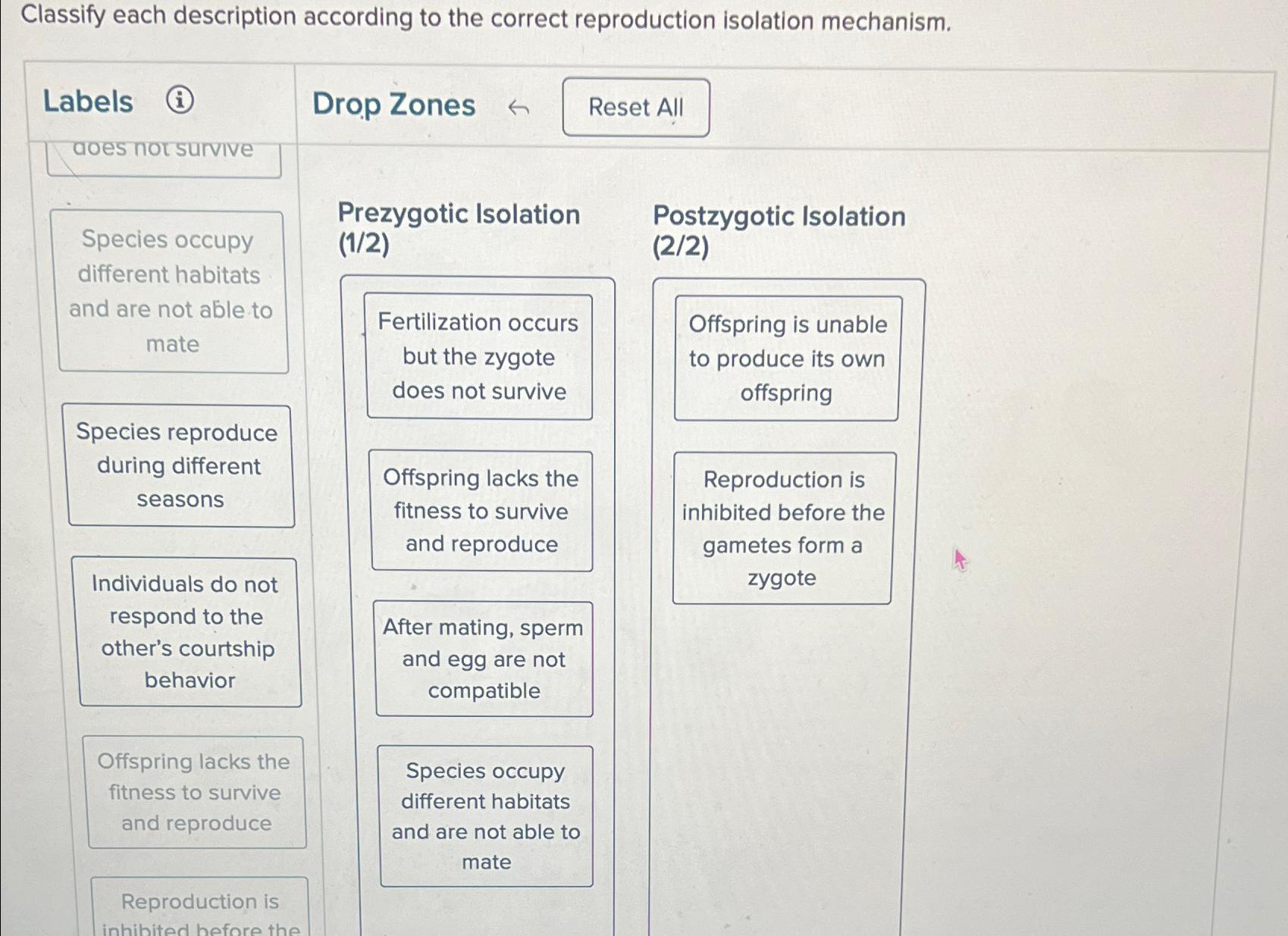 Solved Classify each description according to the correct | Chegg.com