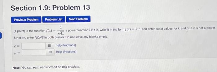 Solved Section 1.9: Problem 13 Previous Problem Problem List | Chegg.com