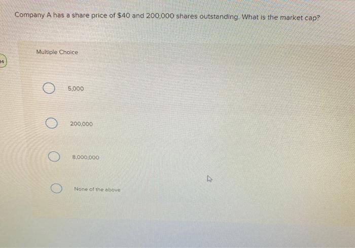 Solved of a company had earnings or $40,000 and 20 000 | Chegg.com