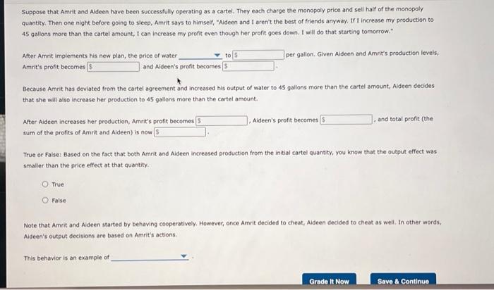 Solved Consider a town in which only two residents, Amrit | Chegg.com