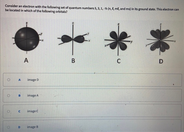 Solved Consider an electron with the following set of | Chegg.com