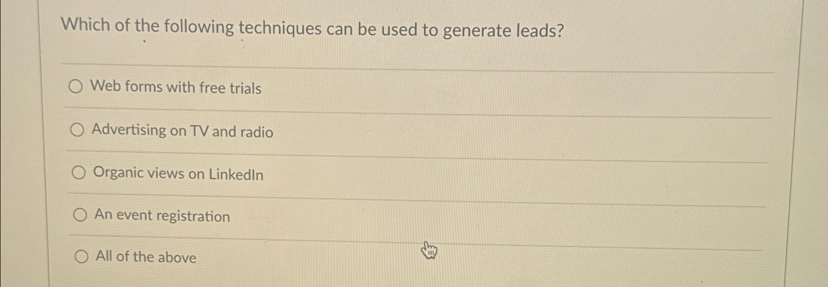 Solved Which of the following techniques can be used to | Chegg.com