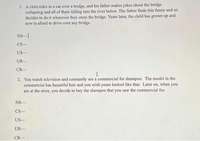 Solved 1. A child rides in a car over a bridge, and his | Chegg.com