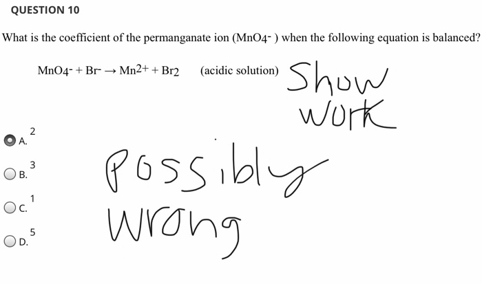 Question 10 What Is The Coefficient Of The Chegg 