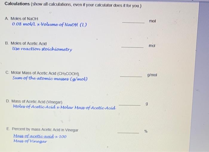Solved Results and Discussion Analysis of Vinegar Titration