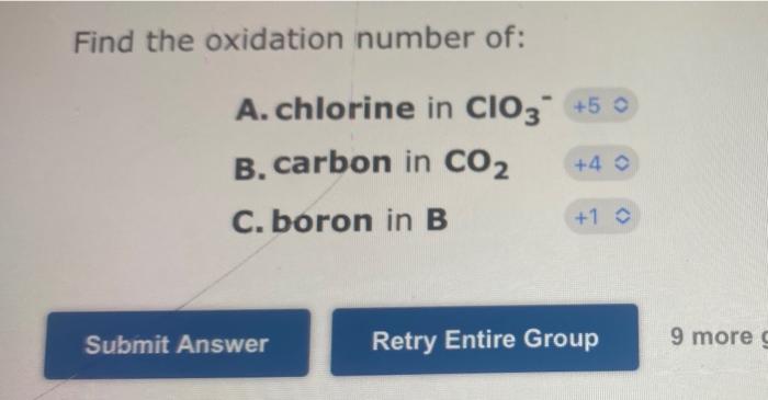 find the oxidation number of chlorine in clo3