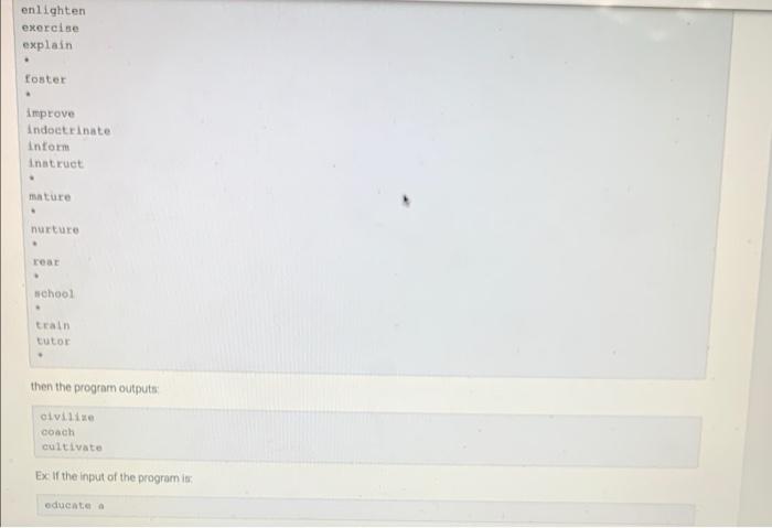 Solved 9.11 LAB: Thesaurus Given a set of text files | Chegg.com