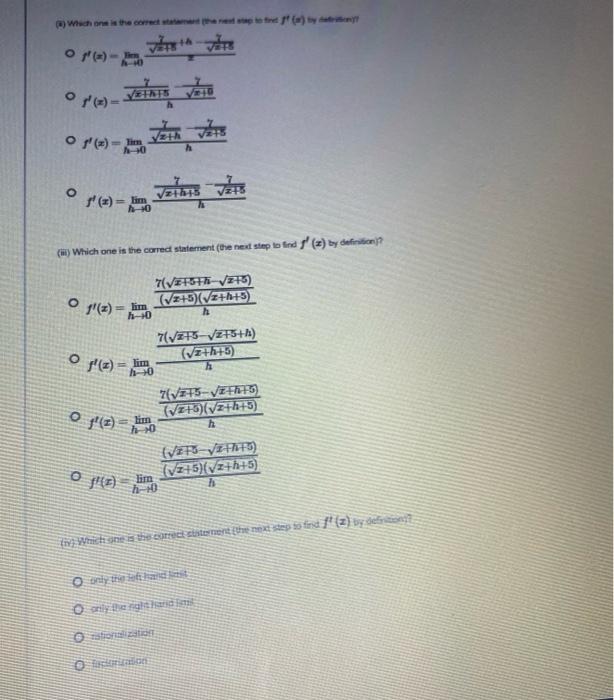 Solved Let F 1 7 V 5 We Will Use The Definition Of De Chegg Com