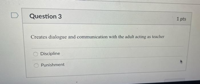 Solved D Question 1 1 pts Used to teach and guide om | Chegg.com