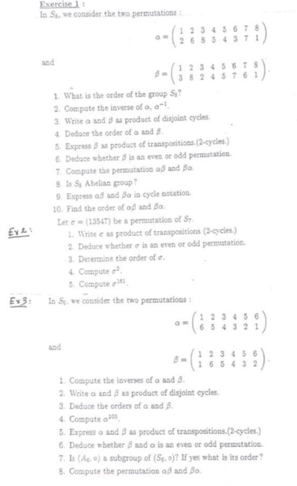 Solved 1- Write the sequence part of answre like( answer of | Chegg.com