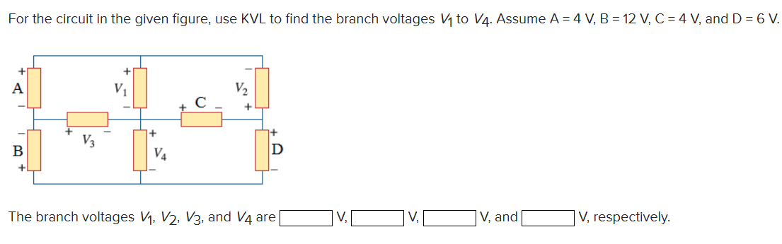 Solved For the circuit in ﻿the given figure, use KVL to | Chegg.com