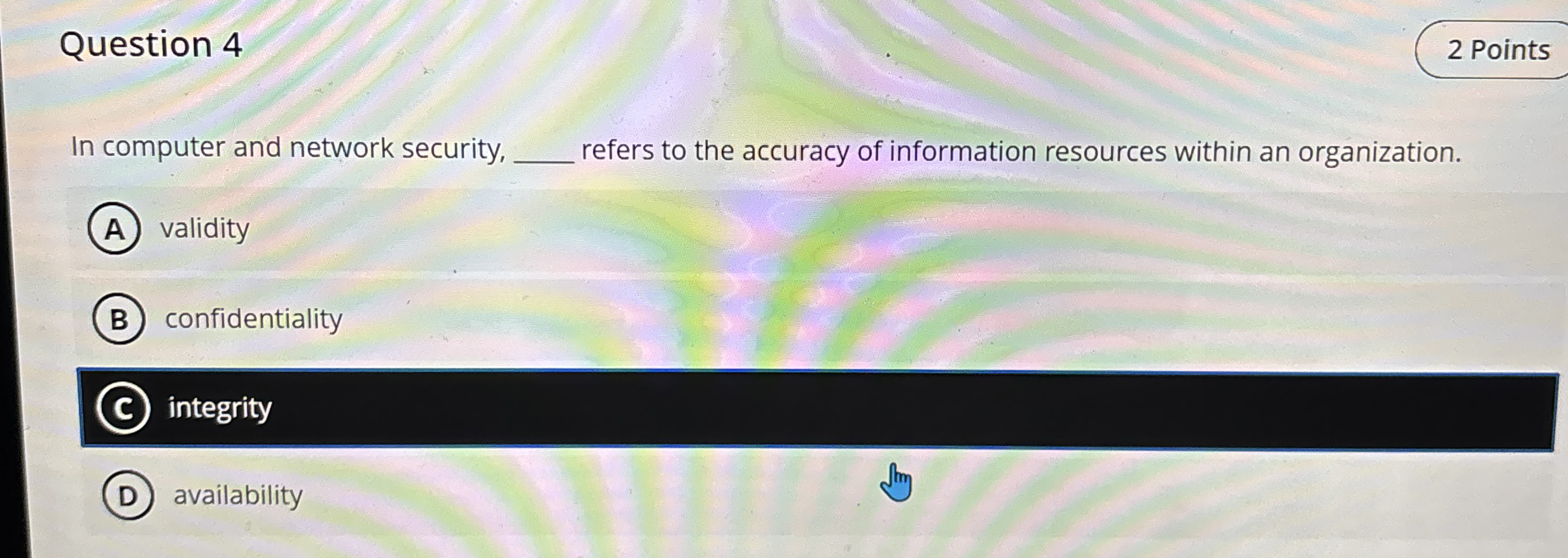 Solved Question 4In computer and network security, q, | Chegg.com