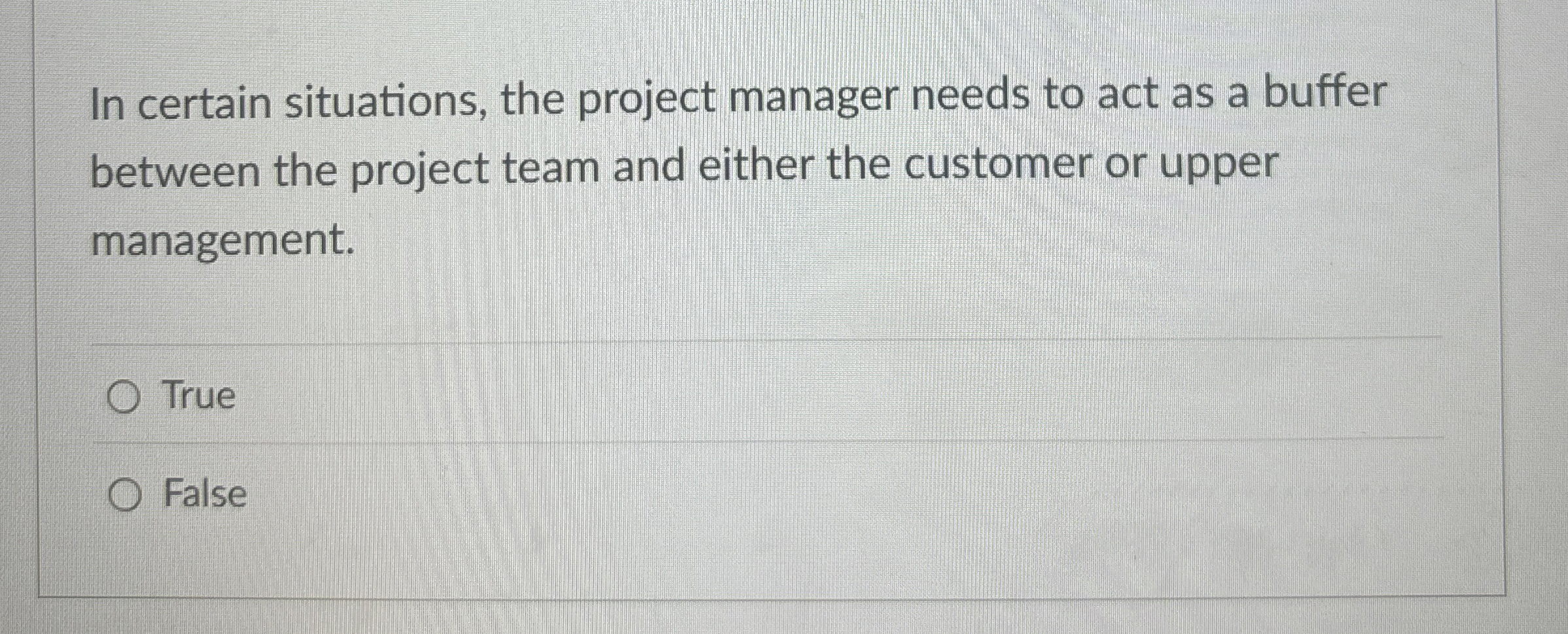 Solved In certain situations, the project manager needs to | Chegg.com