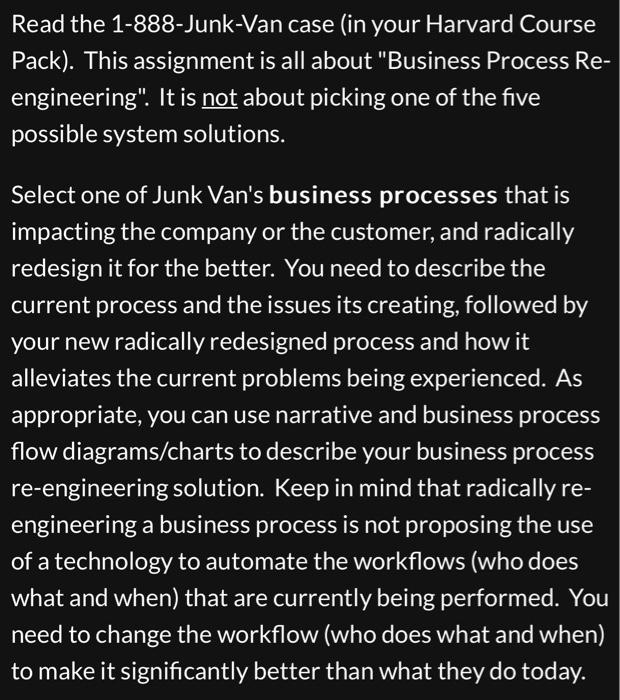 1 888 junk van case study solution