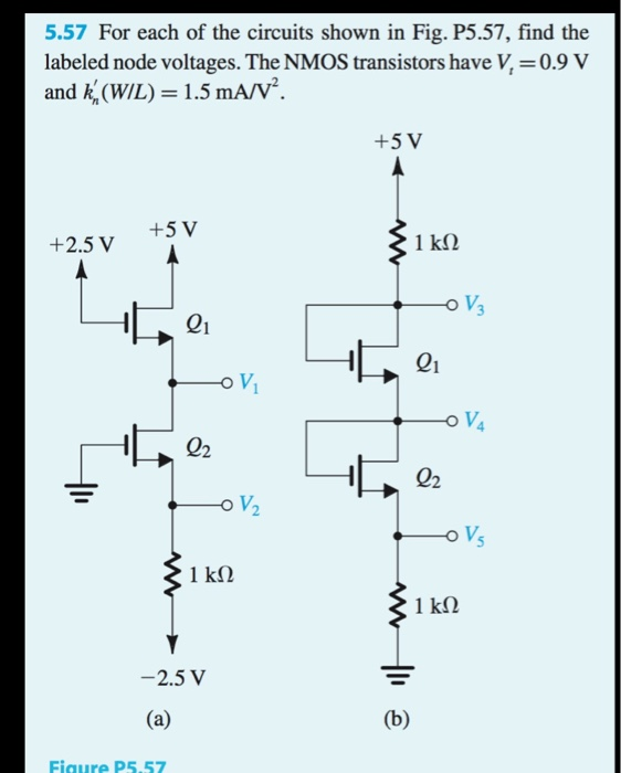 The Nmos Transistors In The Circuit Of Fig P5 51 Have vrogue.co