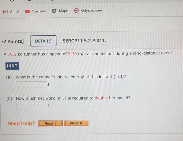Solved M Gmail Youtube Maps Odysseyware 12 Points Detai Chegg Com