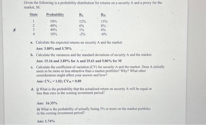 Solved i have the answers just need to know step by step how | Chegg.com