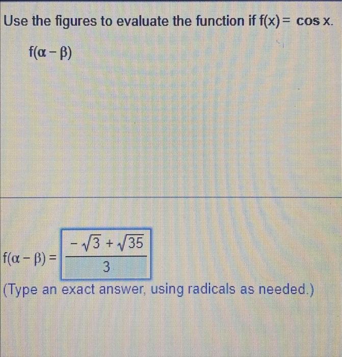 Solved Use the figures to evaluate the function if f(x) = | Chegg.com